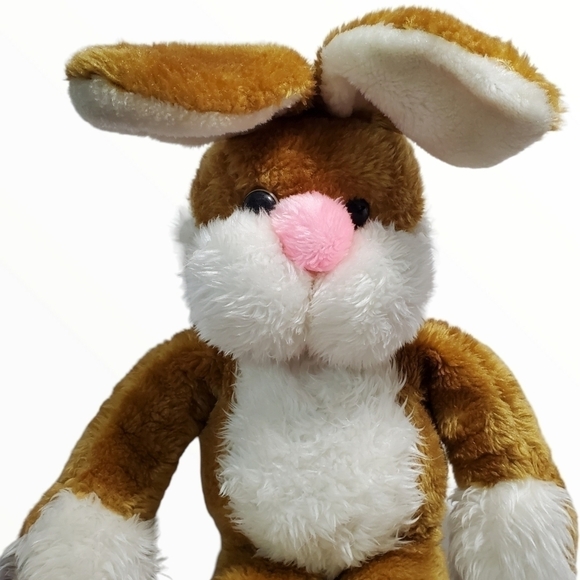 Vtg 1980 MTY International Large plush brown bunny Rare HTF - Picture 3 of 11